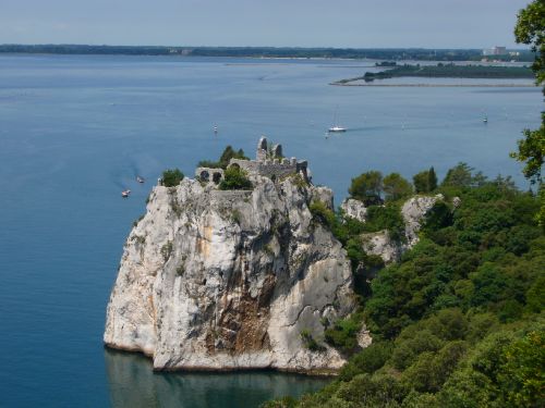 Blick vom Schloss Duino