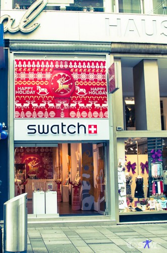 Kaum in der Stadt, schon den ersten Swatch Store gefunden.