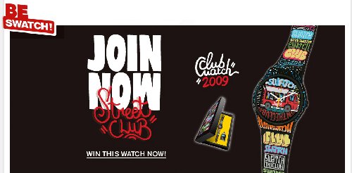 Weiter geht es zu SwatchTheClub!