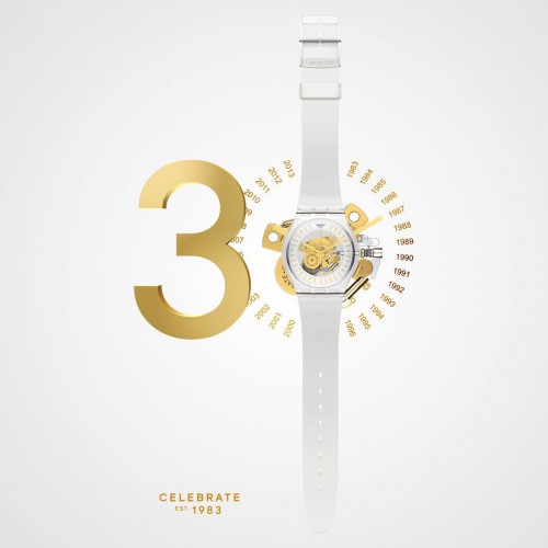 New Gent “SWATCH Est. 1983” (SUOZ161)