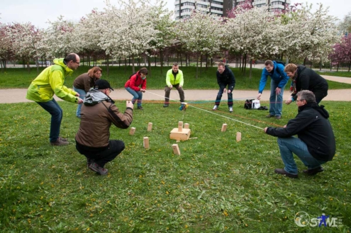 Letzte Team Aufgabe des Tages.
