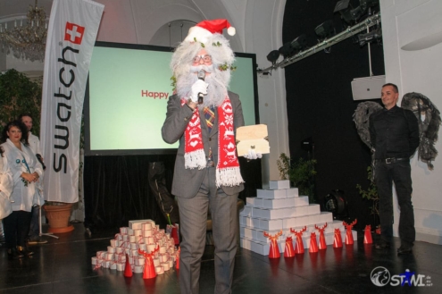 Carlo Santa Claus und das Swatch XMAS Event Special 2013.