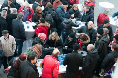 Glühwein Empfang.