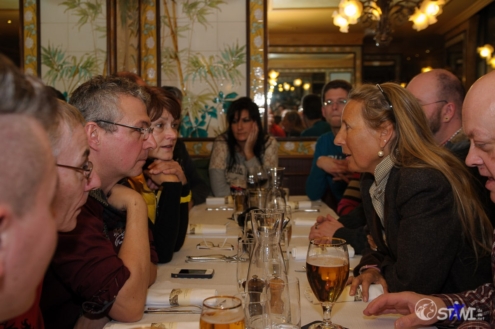 Smalltalk in der Brasserie Lipp.