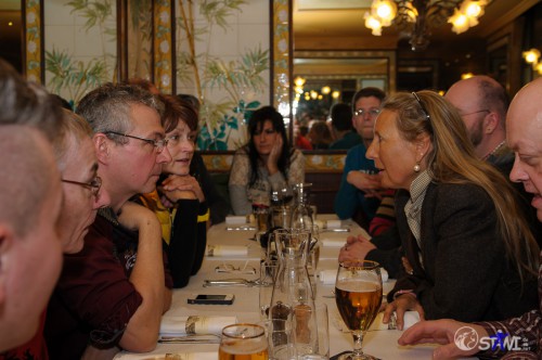 Smalltalk in der Brasserie Lipp.