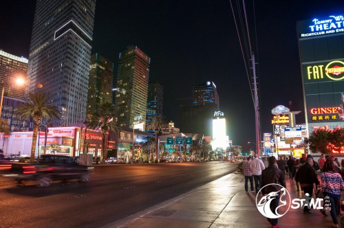 Las Vegas am frühen Abend.