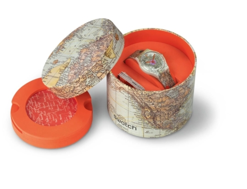 swatch Soonja Han mit versch Zifferblaettern this is my map SKAL