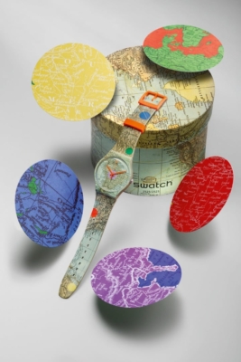 swatch Soonja Han runder Karton this is my map SKAL