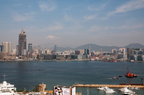 Ausblick vom Hotelzimmer.