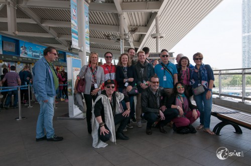 Erstes Gruppenfoto.