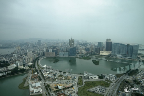 Mittagessen über Macau.