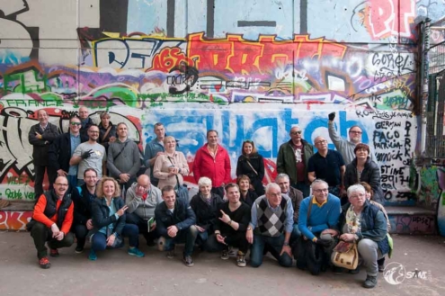 Gruppenfoto im Skatepark de Bercy