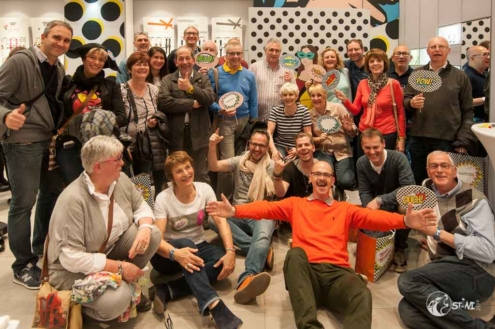 Gruppenfoto im SWATCH Store Carrousel du Louvre