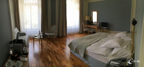 Unser Hotelzimmer.