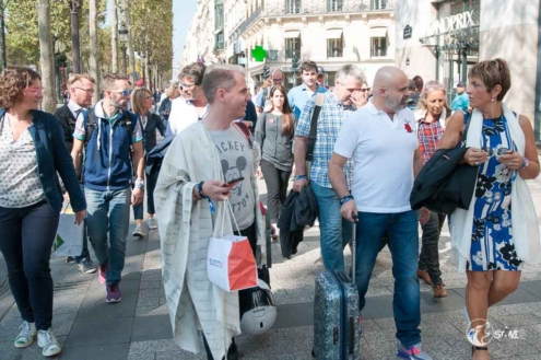 Spaziergang auf dem Champs-Élysées
