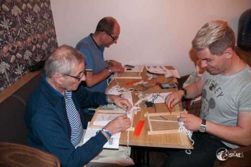 Konzentriertes Arbeiten.